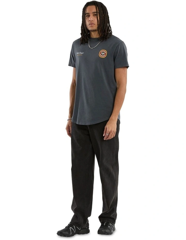 General Dual Curved Tee in Grey image 6
