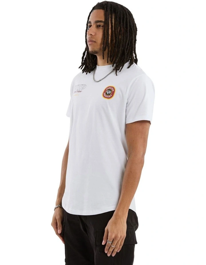 General Dual Curved Tee in White image 3