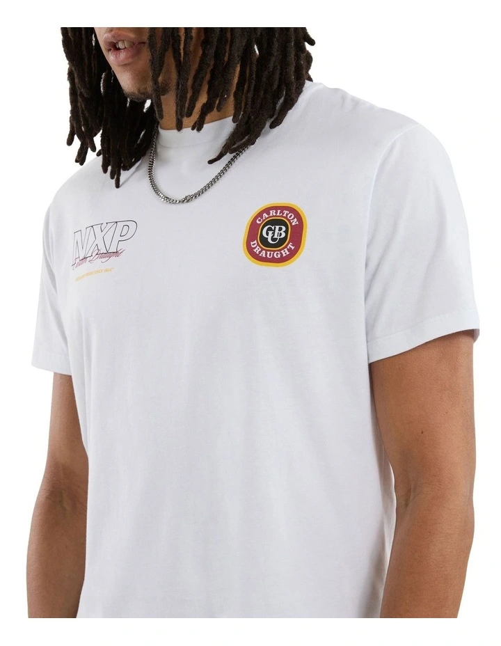 General Dual Curved Tee in White image 4