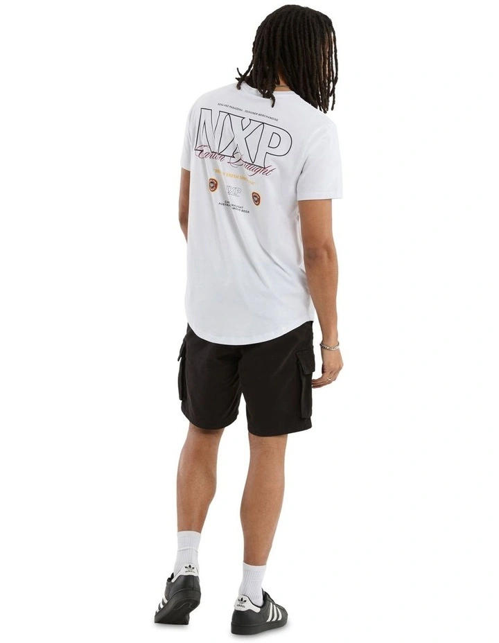 General Dual Curved Tee in White image 5