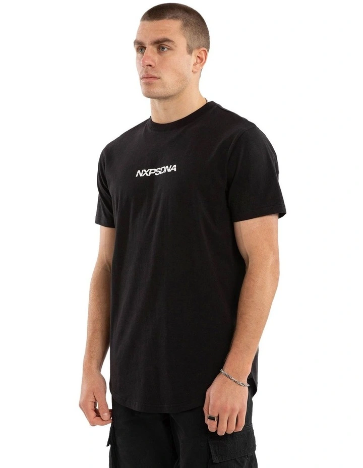 Jumpshot Dual Curved Tee in Jet Black image 4