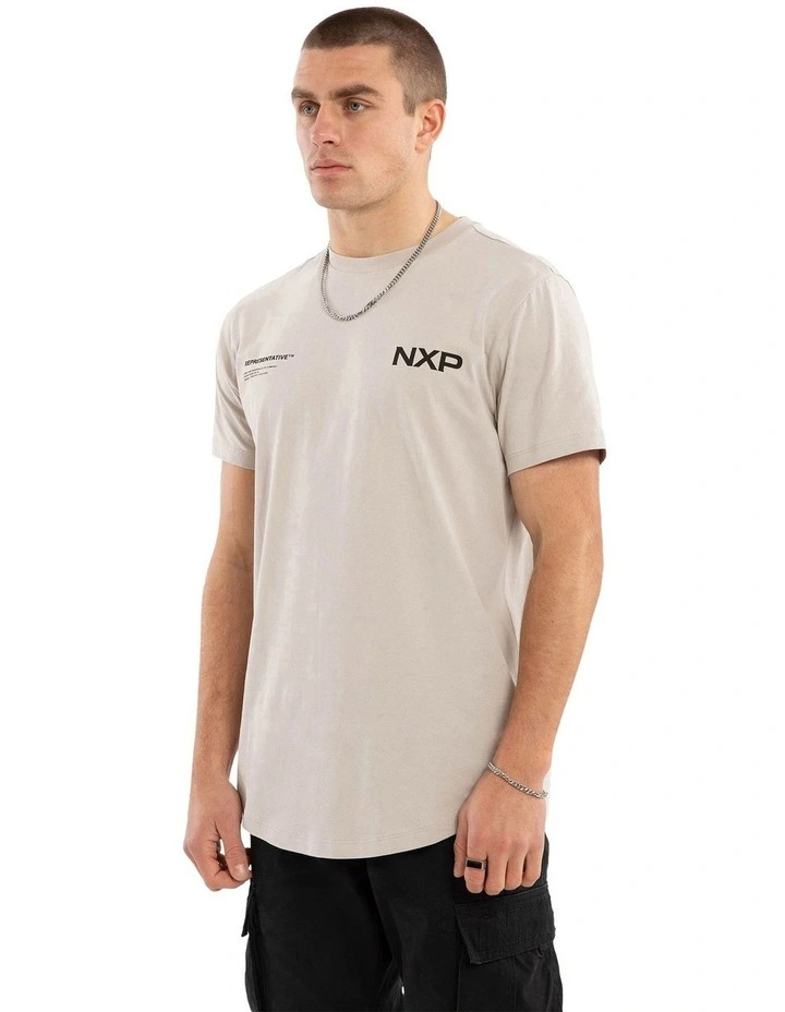 Crime Dual Curved Tee in Grey image 4