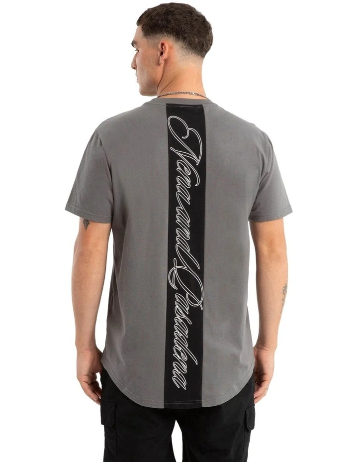 Juncture Dual Curved Tee in Charcoal image 1