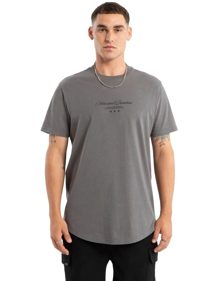 Juncture Dual Curved Tee in Charcoal image 2