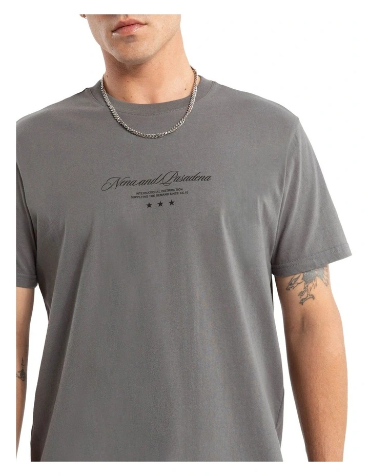 Juncture Dual Curved Tee in Charcoal image 4