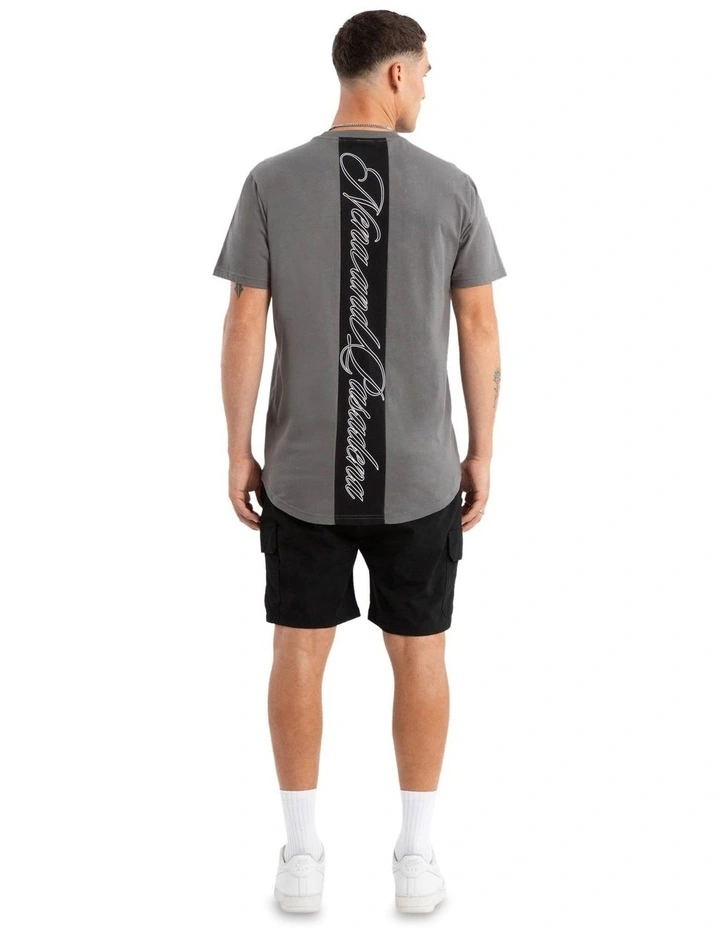 Juncture Dual Curved Tee in Charcoal image 5