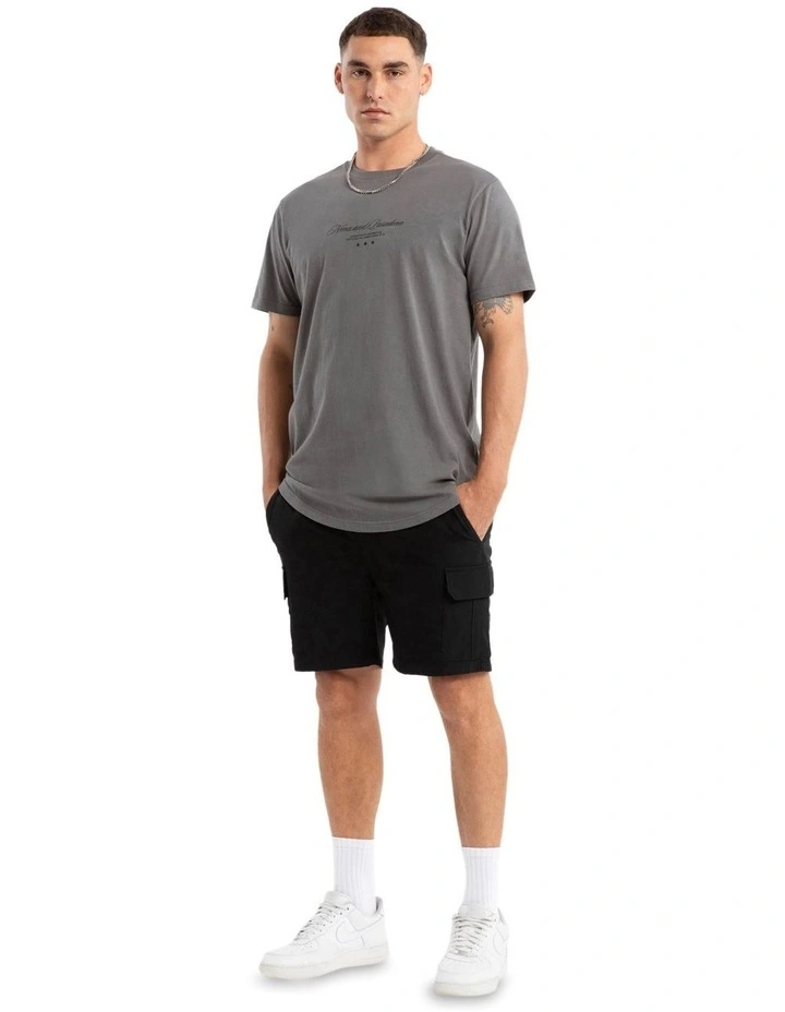 Juncture Dual Curved Tee in Charcoal image 6