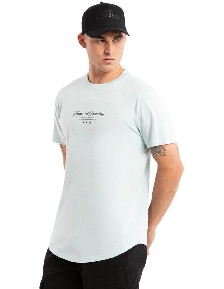 Juncture Dual Curved Tee in Pastel Blue image 3