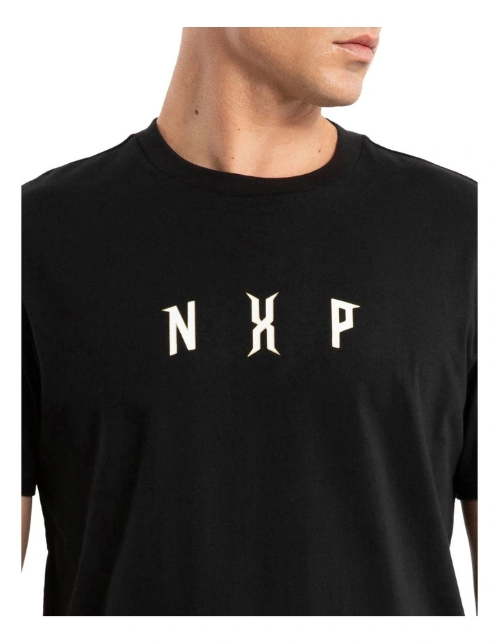 Dominate Dual Curved Tee in Jet Black image 5