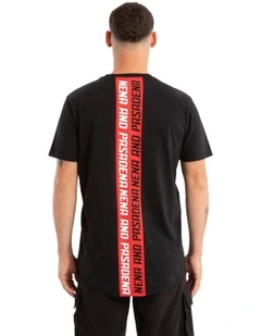 Triumph Dual Curved Tee in Jet Black