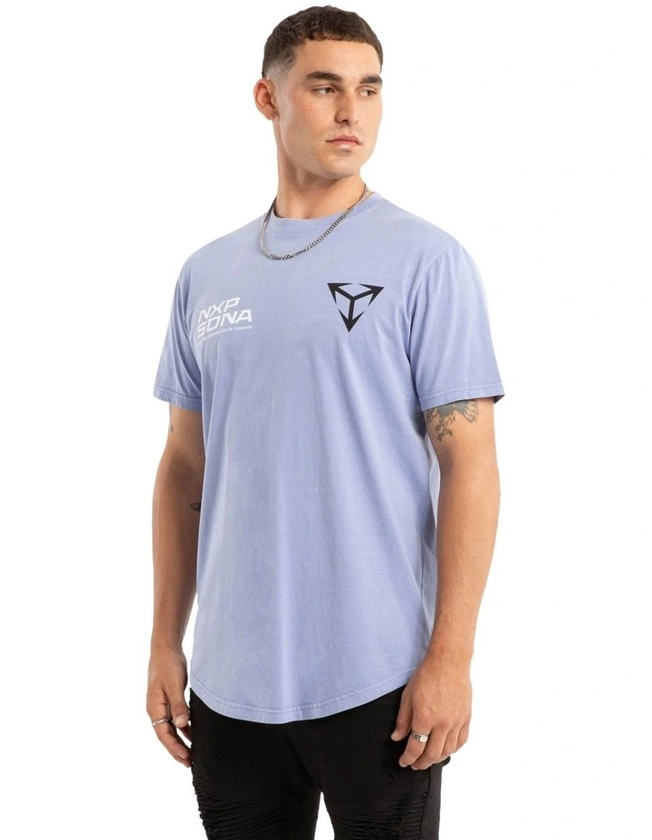 Finest Dual Curved Tee in Pigment Thistle Down image 2