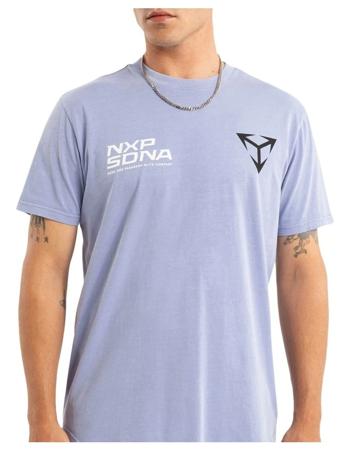 Finest Dual Curved Tee in Pigment Thistle Down image 4