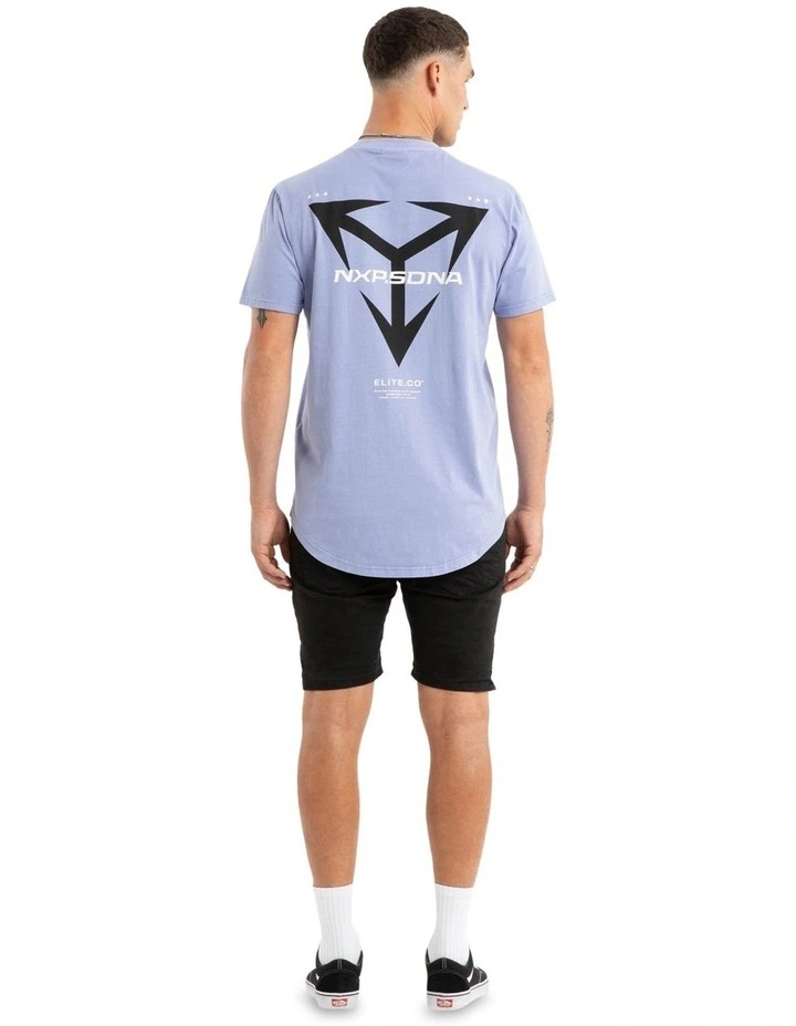 Finest Dual Curved Tee in Pigment Thistle Down image 5