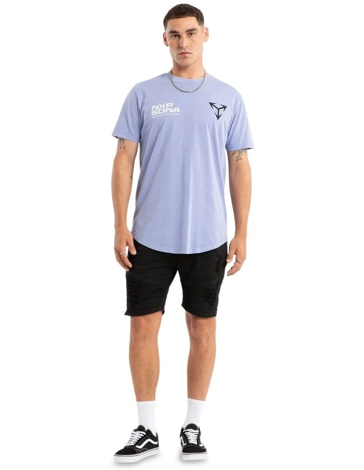 Finest Dual Curved Tee in Pigment Thistle Down image 6