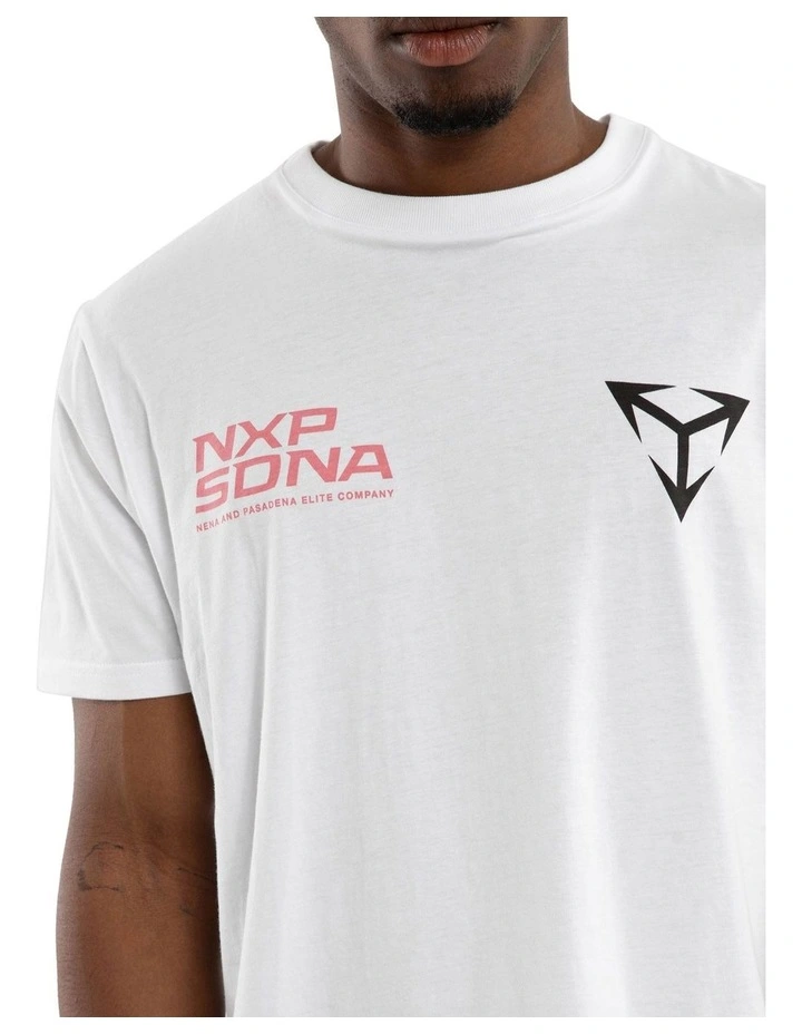 Finest Dual Curved Tee in White image 6