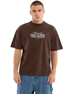 Home Grown Street Tee in Chocolate Brown