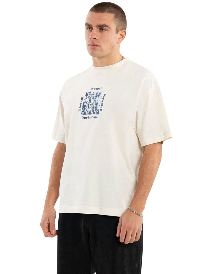 Bottlebrush Street Tee in Beige image 3