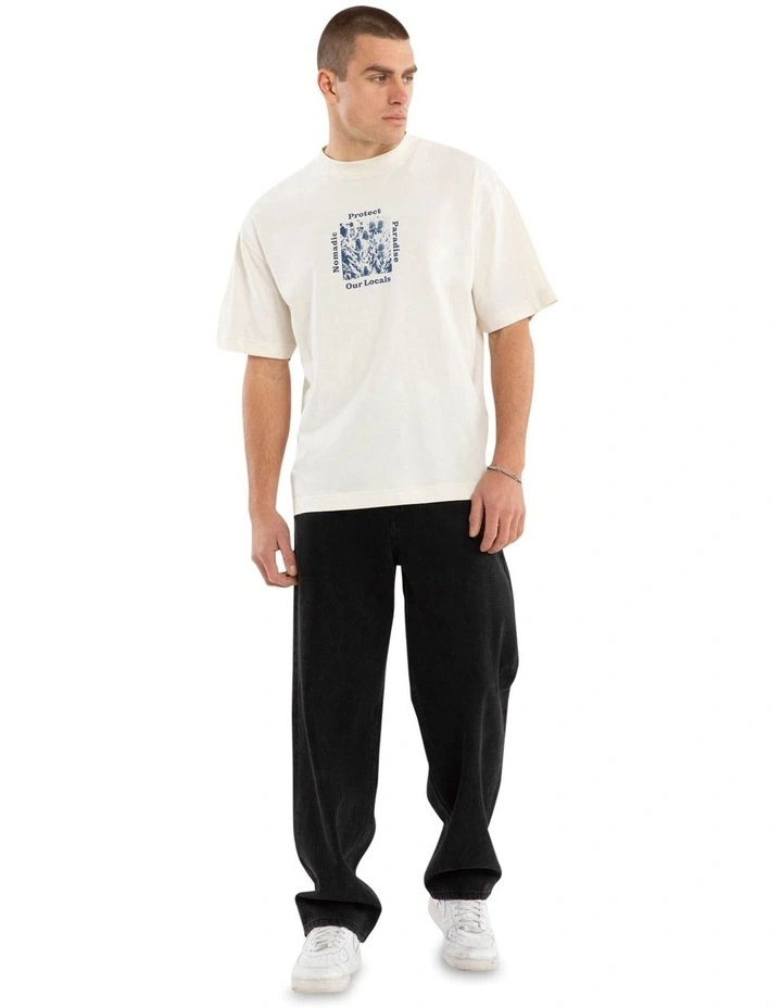 Bottlebrush Street Tee in Beige image 6