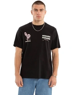 Bask Classic Tee in Jet Black