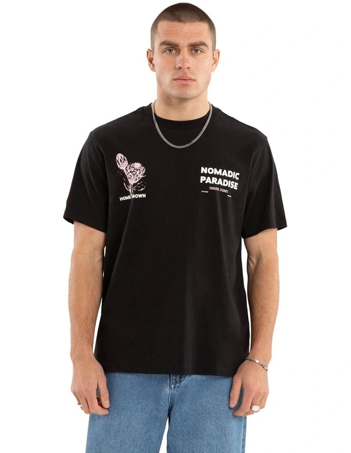 Bask Classic Tee in Jet Black image 1