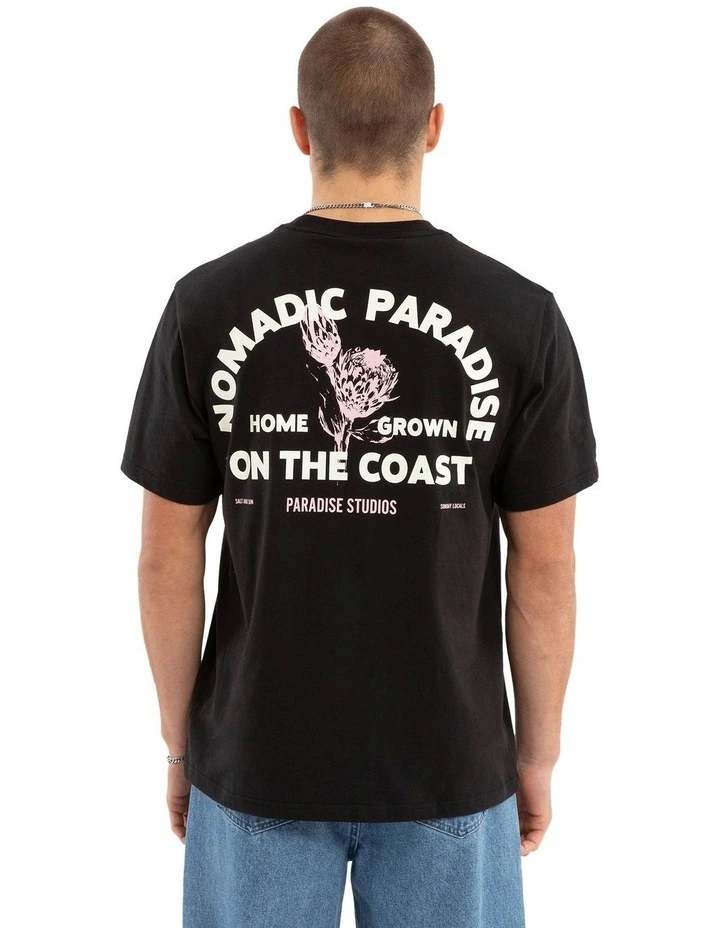 Bask Classic Tee in Jet Black image 2