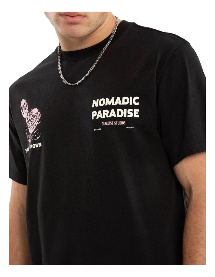 Bask Classic Tee in Jet Black image 3