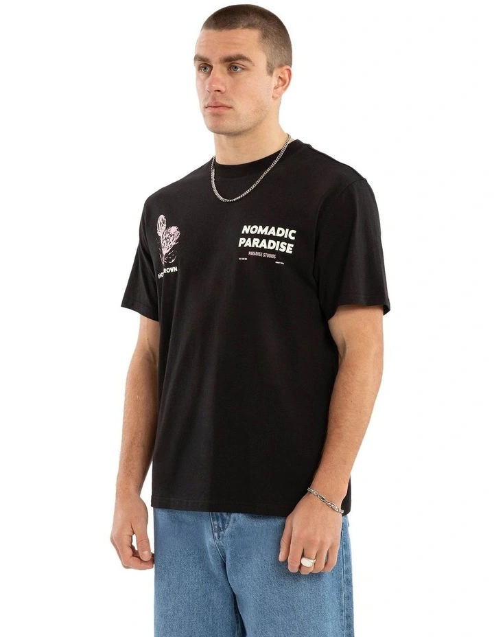 Bask Classic Tee in Jet Black image 4