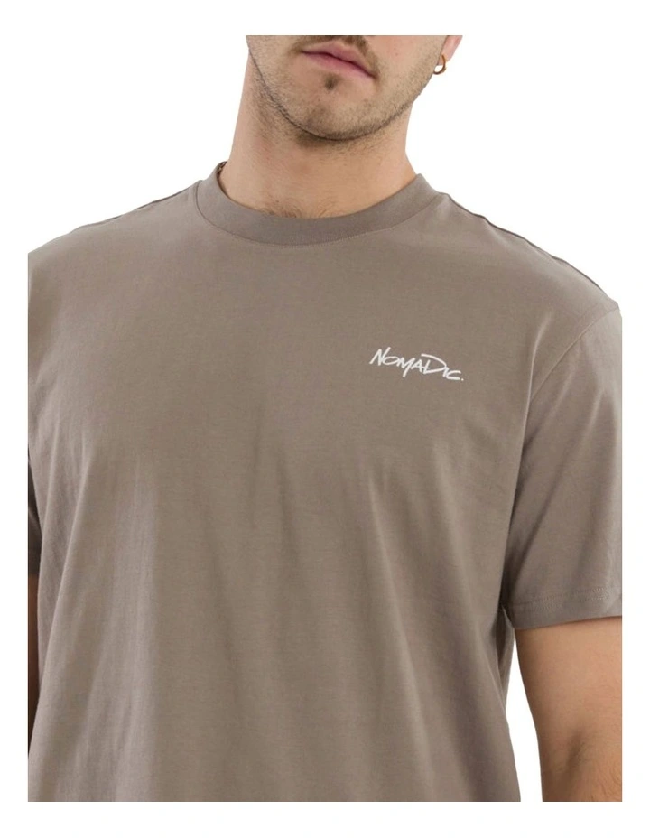 Big Sur Relaxed Tee in Brown image 4