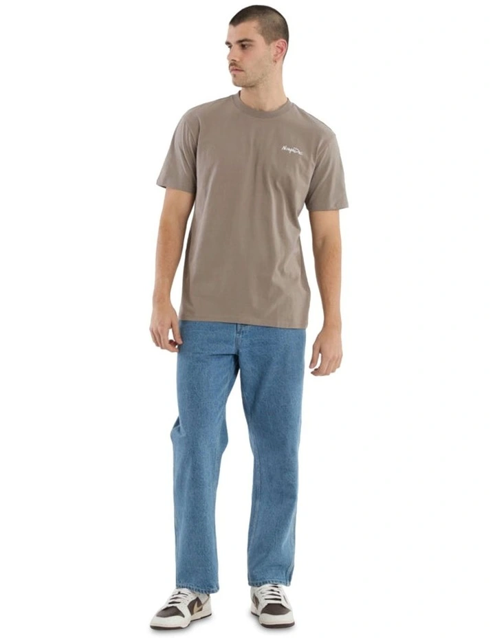 Big Sur Relaxed Tee in Brown image 5