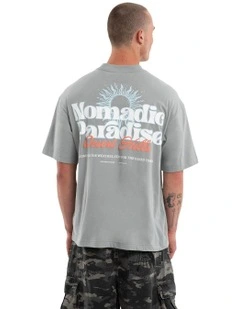 Weatherman Street Tee in Neutral Grey