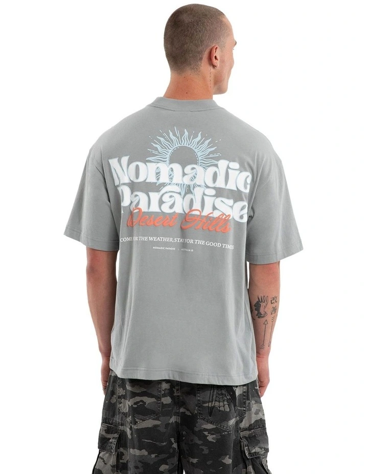 Weatherman Street Tee in Neutral Grey image 1