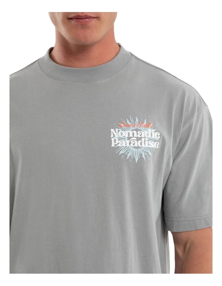 Weatherman Street Tee in Neutral Grey image 4