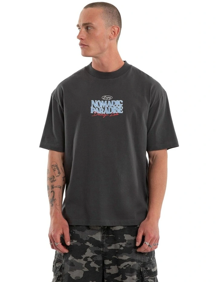 Enjoy Street Tee in Grey image 2