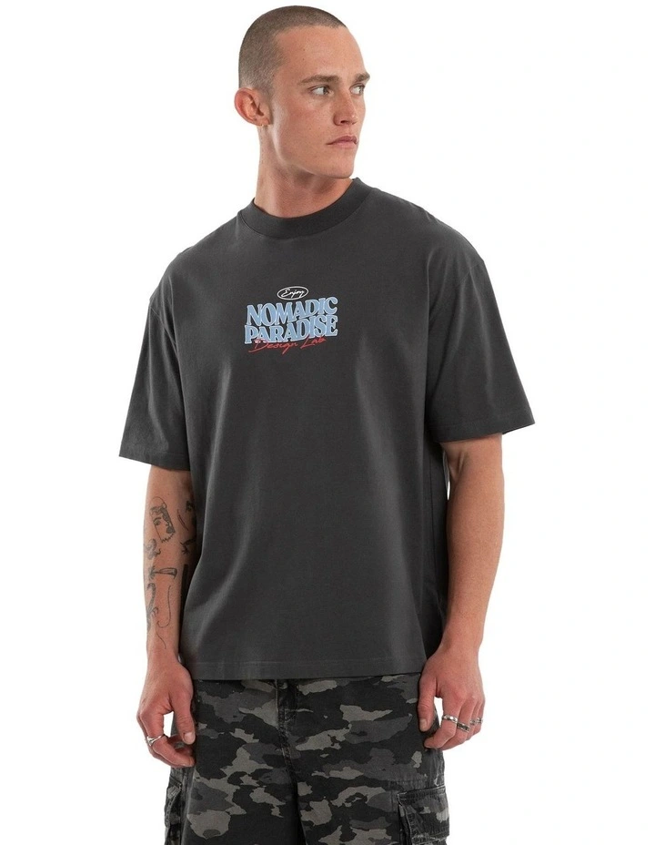 Enjoy Street Tee in Grey image 3