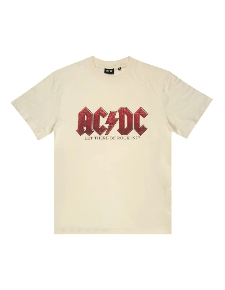 Let There Be Rock 1977 Tee in Beige image 3