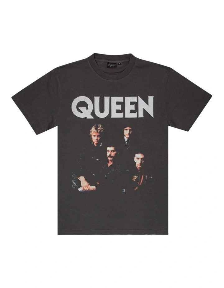 Queen Family Portrait Tee in Faded Black image 3