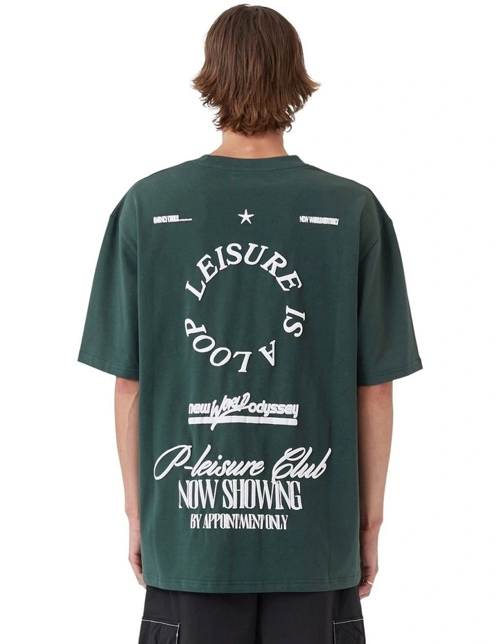 Loop Tee in Green image 2