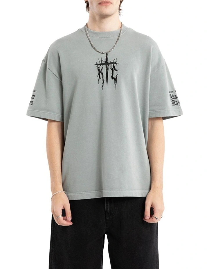 Absolute Loopback Street Tee in Grey image 2