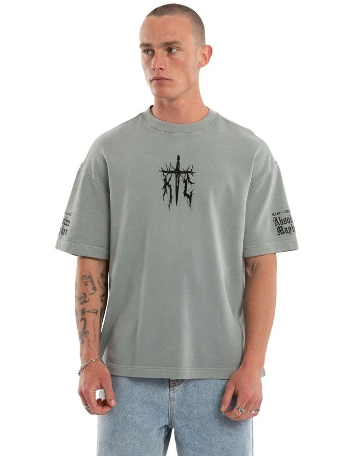 Absolute Loopback Street Tee in Grey image 2