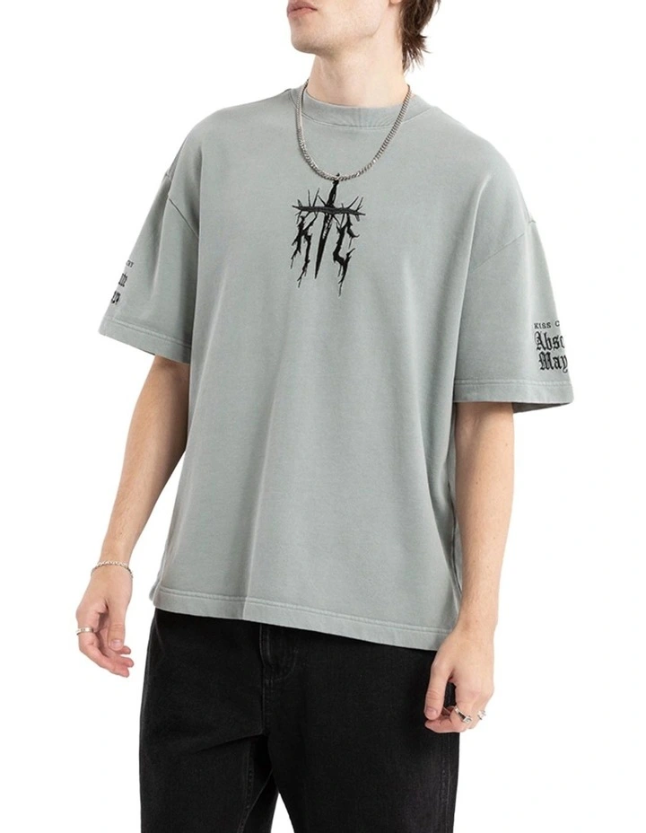 Absolute Loopback Street Tee in Grey image 3