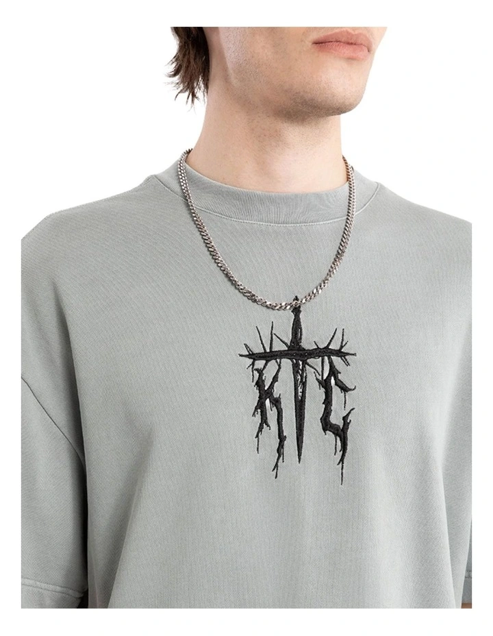 Absolute Loopback Street Tee in Grey image 4