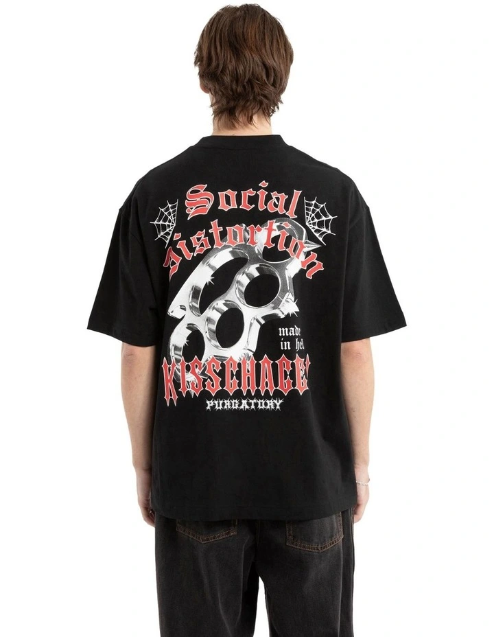 Distortion Street Tee in Black image 1