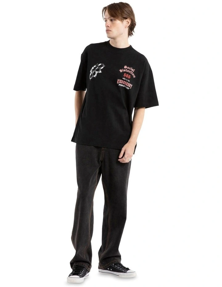 Distortion Street Tee in Black image 5