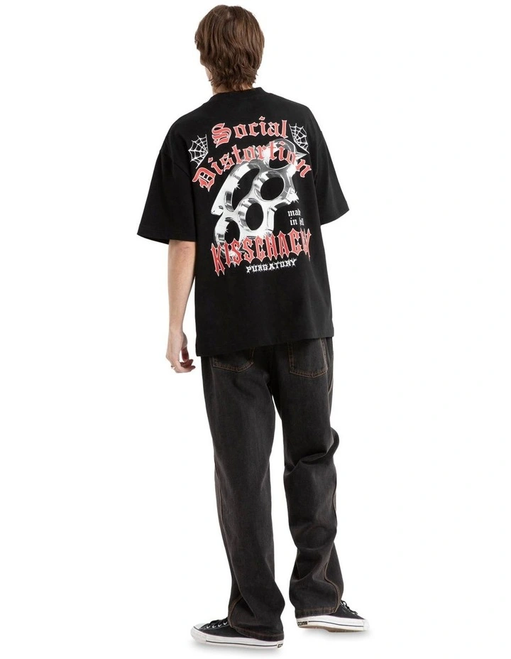 Distortion Street Tee in Black image 6