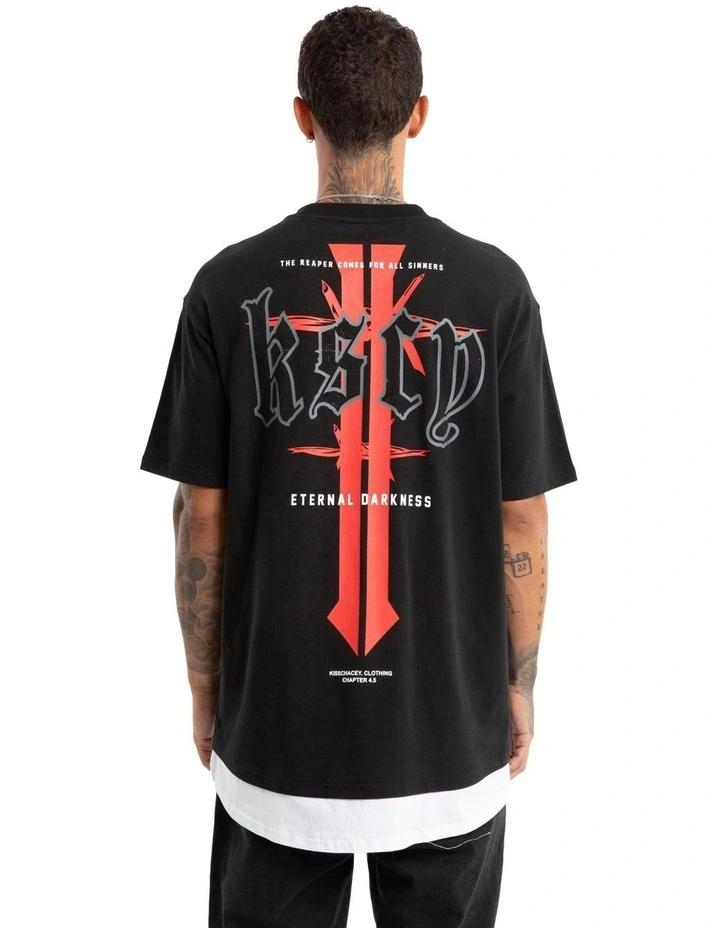 Eternal Box Layer Tee in Black image 1