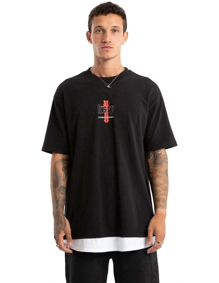 Eternal Box Layer Tee in Black image 2