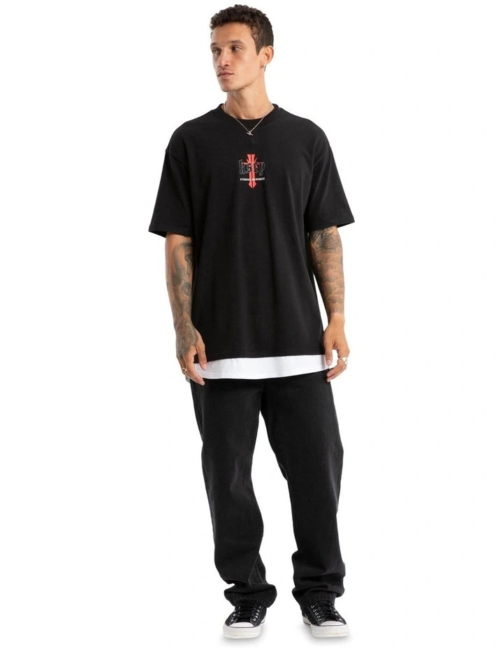Eternal Box Layer Tee in Black image 4