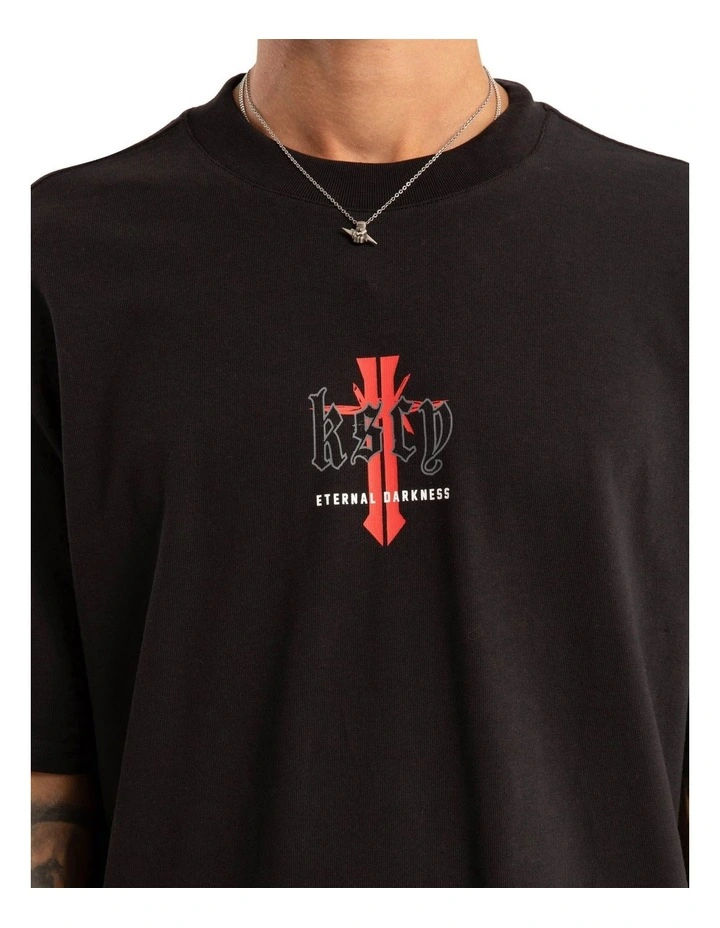 Eternal Box Layer Tee in Black image 5