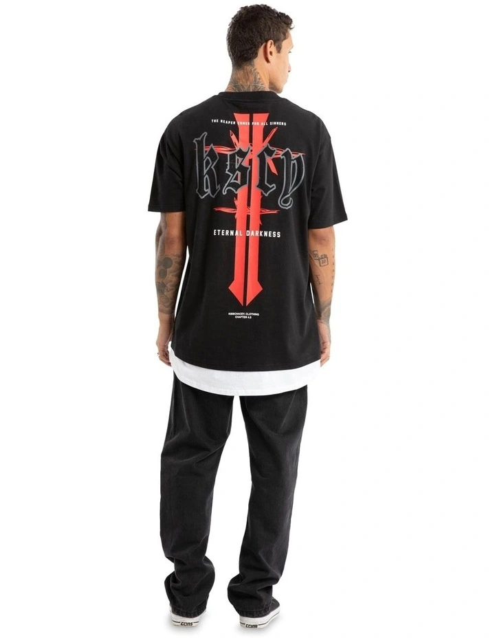 Eternal Box Layer Tee in Black image 6