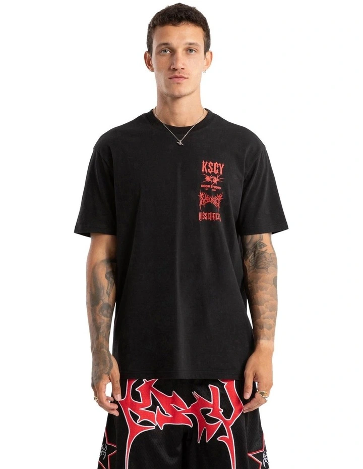 Frontier Relaxed Tee in Black image 1
